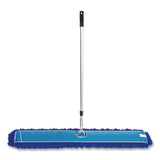 Gritt Commercial All-In-One Microfiber Dust Mop Set with Telescopic Handle, 60 x 5, Blue Microfiber Head, 72" Silver Aluminum Handle, 4/Kit (GCEGRI17460T4PK) Each