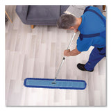 Gritt Commercial All-In-One Microfiber Dust Mop Set with Telescopic Handle, 60 x 5, Blue Microfiber Head, 72" Silver Aluminum Handle, 4/Kit (GCEGRI17460T4PK) Each