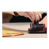 COSCO 2000 PLUS One-Color Felt Stamp Pad, #1, 4.25 x 2.75, Red, 12/Carton (CSC090410CT) Each