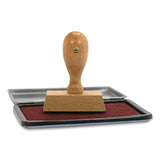 COSCO 2000 PLUS One-Color Felt Stamp Pad, #1, 4.25 x 2.75, Red, 12/Carton (CSC090410CT) Each