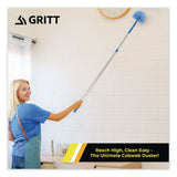 Gritt Commercial Cobweb/Corner Duster Brush with Telescopic Pole, 3 ft to 6 ft Handle (GCEGRI1026F) Each