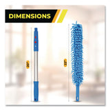 Gritt Commercial Flexible Wand Duster with Microfiber and Chenille Sleeve and 20" Pole (GCEGRI17520I) Each