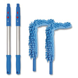 Gritt Commercial Flexible Wand Duster with Microfiber and Chenille Sleeve and 20" Pole, 2/Kit (GCEGRI17520I2PK) Each