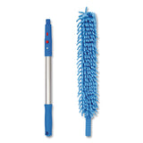 Gritt Commercial Flexible Wand Duster with Microfiber and Chenille Sleeve and 20" Pole, 2/Kit (GCEGRI17520I2PK) Each