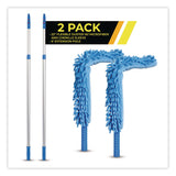 Gritt Commercial Flexible Wand Duster with Microfiber and Chenille Sleeve and 6 ft Telescopic Pole, 2/Kit (GCEGRI1756F2PK) Each