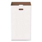 Gritt Commercial 30 Gallon Corrugated Cardboard Trash Can and Recycling Container, White, 4/Carton (GCEGRI52030G4) Case of 4