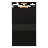 Furloo Pet Waste Station Header Heavy-Duty Leak-Resistant Dog Waste Refill Bags, Open-Face, 8.5" x 13.4", Black, 1000 Bags/Carton (GCEFLO2110) Case of 1000