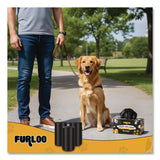 Furloo 13-Gallon Heavy Duty Dog Waste Station Can Liners, Open-Face, 13 gal, 26" x 33", Black, 50 Bags (GCEFLO22) Each