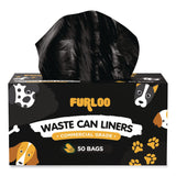 Furloo Pet Waste Station Starter Kit with Roll Bag Dispenser, Bags and Liners, 11.5 gal, Top Door, Green (GCEFLO1RSGB) Each
