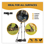 Furloo Dog Pooper Scooper Set with Heavy-Duty Metal Tray, Rake and Spade, 37.8" Length Black/Silver (GCEFLO3) Each