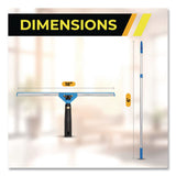 Gritt Commercial Pro Window Washing Kit with Swivel Squeegee and 6 ft Telescopic Pole, 18" Wide Blade, 2/Kit (GCEGRI1306F182P) Each