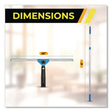 Gritt Commercial Pro Window Washing Kit with Swivel Squeegee and 6 ft Telescopic Pole, 18" Wide Blade, 3/Kit (GCEGRI1306F183P) Each