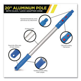 Gritt Commercial Pro Window Washing Kit with Swivel Window Squeegee and 20" Pole, 18" Wide Blade (GCEGRI13118) Each