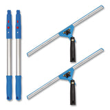 Gritt Commercial Pro Window Washing Kit with Swivel Window Squeegee and 20" Pole, 18" Wide Blade, 2/Kit (GCEGRI131182PK) Each