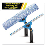 Gritt Commercial Swivel Window Washing Kit with Squeegee and Washer, 14" Wide (GCEGRI136) Each