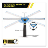 Gritt Commercial Swivel Window Washing Kit with Squeegee and Washer, 18" Wide, 2/Kit (GCEGRI136182PK) Each