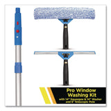 Gritt Commercial Pro Window Washing Kit with Squeegee, Washer and 6 ft Telescopic Pole, 14" Wide (GCEGRI1376F14) Each