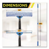 Gritt Commercial Pro Window Washing Kit with Squeegee, Washer and 6 ft Telescopic Pole, 14" Wide, 3/Kit (GCEGRI1376F143P) Each