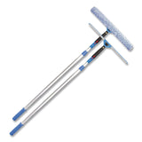 Gritt Commercial Pro Window Washing Kit with Squeegee, Washer and 6 ft Telescopic Pole, 18" Wide Blade (GCEGRI1376F18) Each