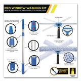 Gritt Commercial Pro Window Washing Kit with 14" Wide Blade Squeegee, Washer, 6 ft Telescopic Pole and 3 gal Heavy-Duty Bucket (GCEGRI137B6F14) Each