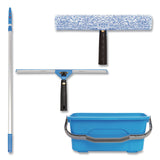 Gritt Commercial Pro Window Washing Kit with 14" Wide Blade Squeegee, Washer, 6 ft Telescopic Pole and 3 gal Heavy-Duty Bucket, 2/Kit (GCEGRI137B6F142) Each