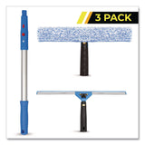 Gritt Commercial Pro Window Washing Kit with Squeegee, Washer and 20" Pole, 14" Blade Width, 3/Kit (GCEGRI1383PK) Each