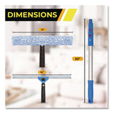 Gritt Commercial Pro Window Washing Kit with Squeegee, Washer and 20" Pole, 14" Blade Width, 3/Kit (GCEGRI1383PK) Each