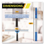Gritt Commercial Pro Window Cleaning Kit with 14" Squeegee, 14" Washer, 20" Pole and 3 Gallon Heavy-Duty Bucket, 2/Kit (GCEGRI138B2PK) Each
