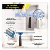 Gritt Commercial Pro Window Cleaning Kit with 14" Squeegee, 14" Washer, 20" Pole and 3 Gallon Heavy-Duty Bucket, 2/Kit (GCEGRI138B2PK) Each