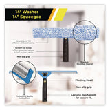 Gritt Commercial Pro Window Cleaning Kit with 14" Squeegee, 14" Washer, 20" Pole and 3 Gallon Heavy-Duty Bucket, 3/Kit (GCEGRI138B3PK) Each