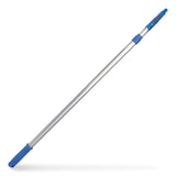 Gritt Commercial 6 ft Telescopic Aluminum Extension Pole with Click/Lock Adapter Cone, 3.5 ft to 6 ft, Blue/Silver (GCEGRI1066F) Each