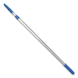 Gritt Commercial 6 ft Telescopic Aluminum Extension Pole with Click/Lock Adapter Cone, 3.5 ft to 6 ft, Blue/Silver, 2/Pack (GCEGRI1066F2PK) Each