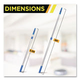 Gritt Commercial 6 ft Telescopic Aluminum Extension Pole with Click/Lock Adapter Cone, 3.5 ft to 6 ft, Blue/Silver, 3/Pack (GCEGRI1066F3PK) Each