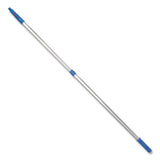 Gritt Commercial 6 ft Telescopic Aluminum Extension Pole with Click/Lock Adapter Cone, 3.5 ft to 6 ft, Blue/Silver, 3/Pack (GCEGRI1066F3PK) Each