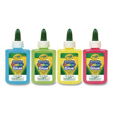 Crayola® Washable Assorted Color Glue, 3 oz, 12/Pack (CYO699100) Case of 12