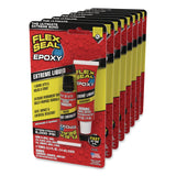 Flex Seal Products® Flex Epoxy Extreme Liquid, Two Tube Set, 1 oz, Dries Black, 8/Carton (FSGEFSBLKR2X15) Case of 8