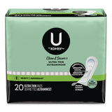 Kotex® U by Kotex Security Ultra Thin Feminine Pads, Heavy Absorbency, 20/Pack, 8 Packs/Carton (KCM53088CT) Case of 8