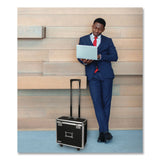 Vaultz® Locking Mobile Rolling Business Case, Fits Devices Up to 16", Aluminum/Chrome/Fiberboard, 10 x 16 x 15, Black (IDEVZ00194) Each
