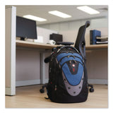 Wenger® Ibex Laptop Backpack, Fits Devices Up to 17", Ballistic Polyester, 14.6 x 11 x 18.5, Black/Blue/Gray (SWA27316060) Each