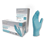 AMMEX® Professional Nitrile Exam Gloves, Powder-Free, X-Small, 3 mil Thick, 9.5" Long, Light Blue, 100/Box (AXCAPFN40100) Box of 100