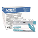 AMMEX® Professional Nitrile Exam Gloves, Powder-Free, X-Small, 3 mil Thick, 9.5" Long, Light Blue, 100/Box (AXCAPFN40100) Box of 100