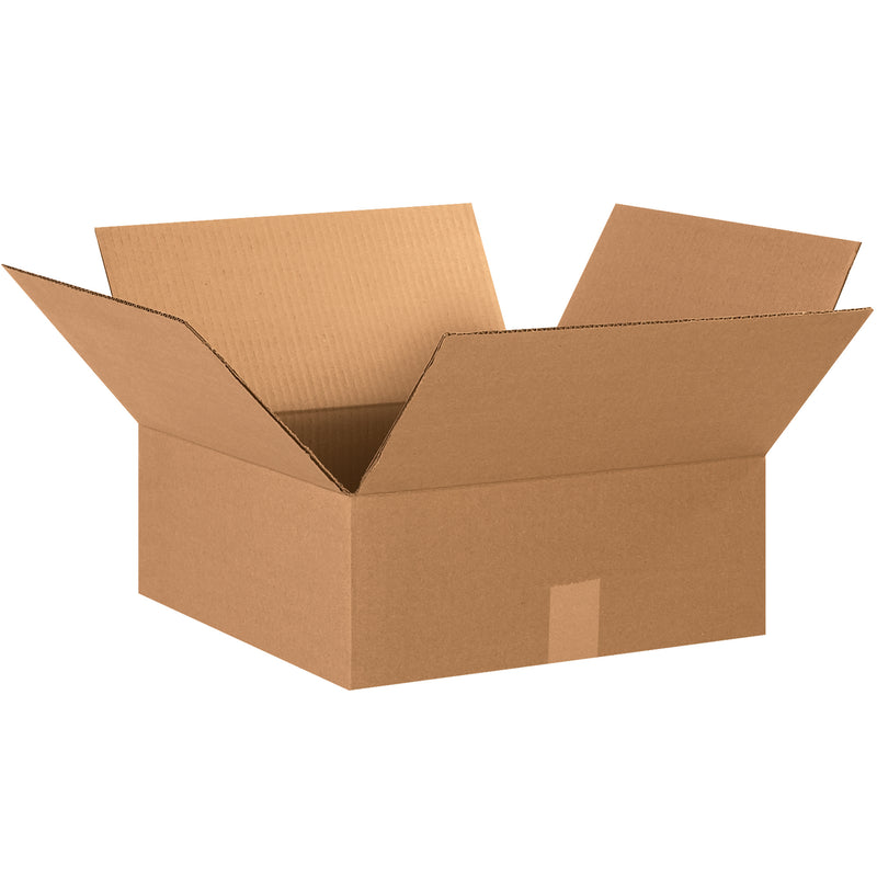 15 x 15 x 6" Flat Corrugated Boxes (15156) Bundle Of 25