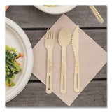 World Centric® Bamboo Cutlery, Fork/Knife/Spoon, Paper, Natural, 24/Pack (WORASBBR) Pack of 24
