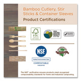 World Centric® Bamboo Cutlery, Fork/Knife/Spoon, Paper, Natural, 24/Pack (WORASBBR) Pack of 24
