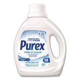 Purex® Free and Clear Liquid Laundry Detergent, 66 oz Bottle (DIA05602) Each