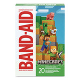 BAND-AID® Minecraft Adhesive Bandages, Assorted Sizes, 20 Bandages (JOJ1202513) Each