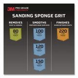 3M™ Pro Grade Precision Sanding Block Sponge (MMMFSB120PGP1T) Each
