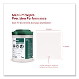 PDI® Sani-HP1 Germicidal Wipes, 5 x 6, Unscented, White, 275 Wipes/Canister (PDIP62572) Each