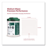 PDI® Sani-HP1 Germicidal Wipes, 5 x 6, Unscented, White, 275 Wipes/Canister, 12 Canisters/Carton (PDIP62572PK) Case of 12