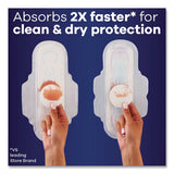 Always® Ultra Thin Overnight Pads with Wings, Size 4, Overnight Absorbency, 16/Pack, 6 Packs/Carton (PGC12851) Case of 6